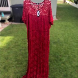 Velvet lace dress